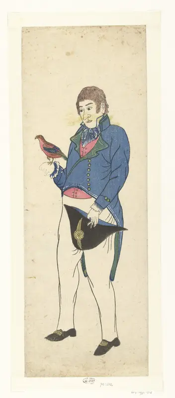Nederlander met vogel Wall Art by Unknown - High-Resolution Digital Print
