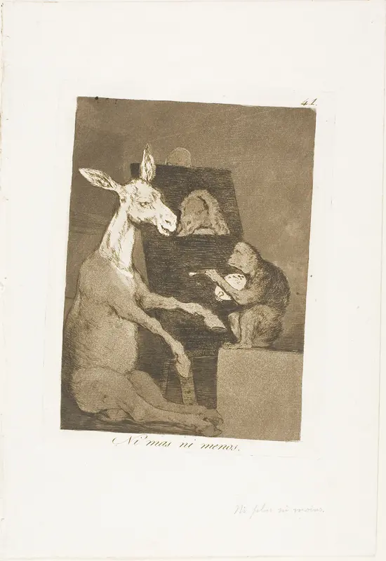 Neither more nor less, plate 41 from Los Caprichos