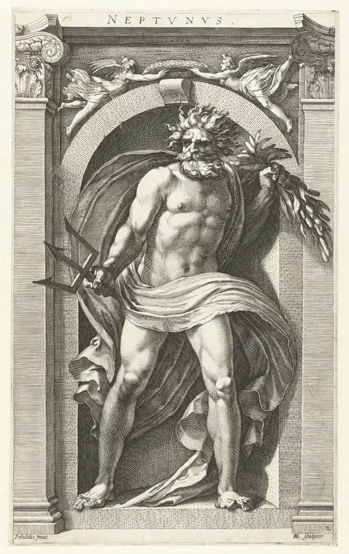 Neptune Wall Art by Hendrick Goltzius - High-Resolution Digital Print