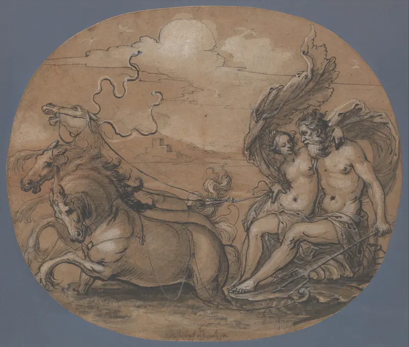 Neptune and Amphitrite Wall Art by Hans Ulrich Franck - High-Resolution Digital Print