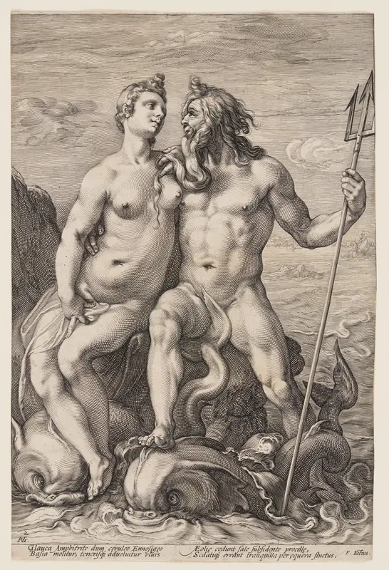 Neptune and Amphitrite, from Three Paired Gods and Goddesses
