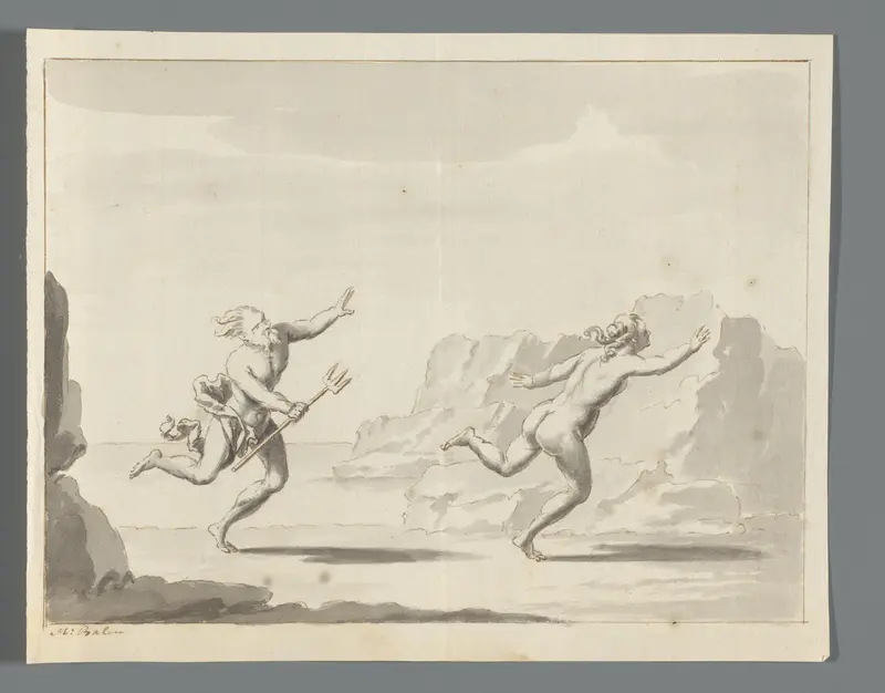 Neptunus en mogelijk Coronis Wall Art by Unknown - High-Resolution Digital Print