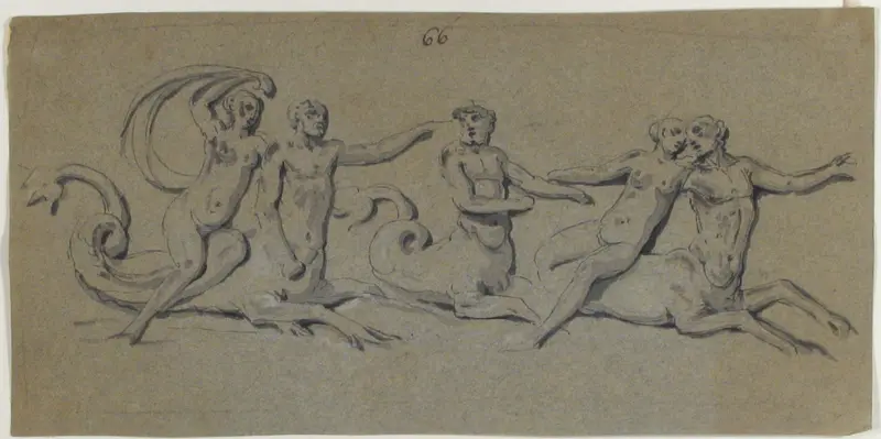 Nereids and Tritons Wall Art by Anonymous, French, 18th century - High-Resolution Digital Print