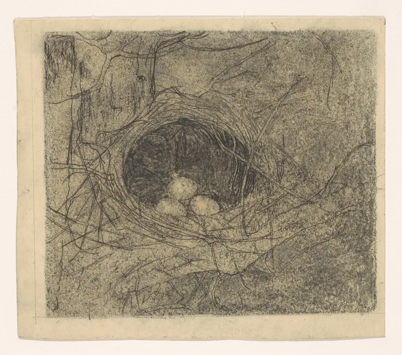 Nest met drie eieren Wall Art by Jan Mankes - High-Resolution Digital Print