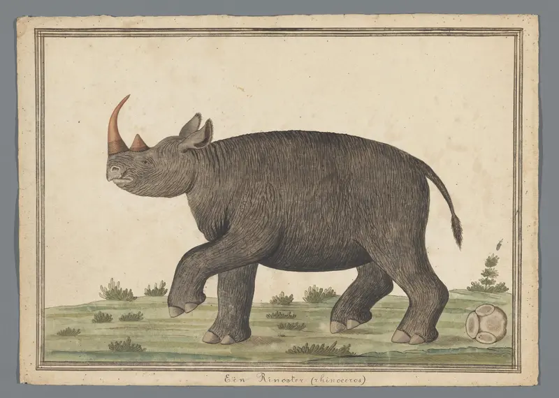 Neushoorn Wall Art by Johannes Schumacher - High-Resolution Digital Print