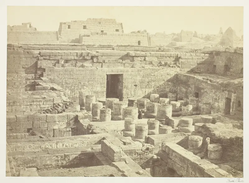 New Excavation at Medinet-Haboo Wall Art by Francis Frith - High-Resolution Digital Print