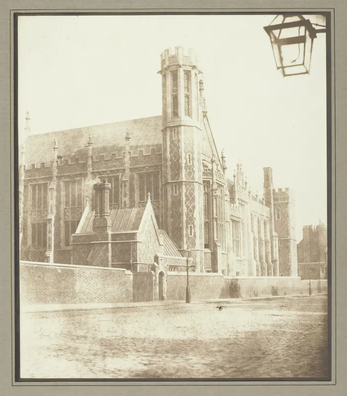 New Hall of Lincoln's Inn, London Wall Art by William Henry Fox Talbot - High-Resolution Digital Print