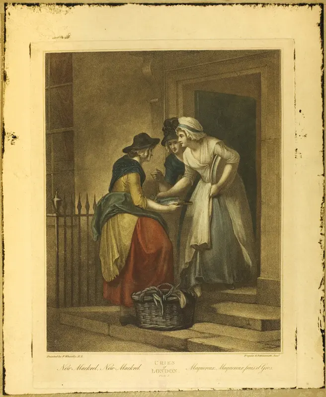 New Mack'rel, New Mackrel, Plate 5 from The Cries of London Wall Art by Francis Wheatley - High-Resolution Digital Print