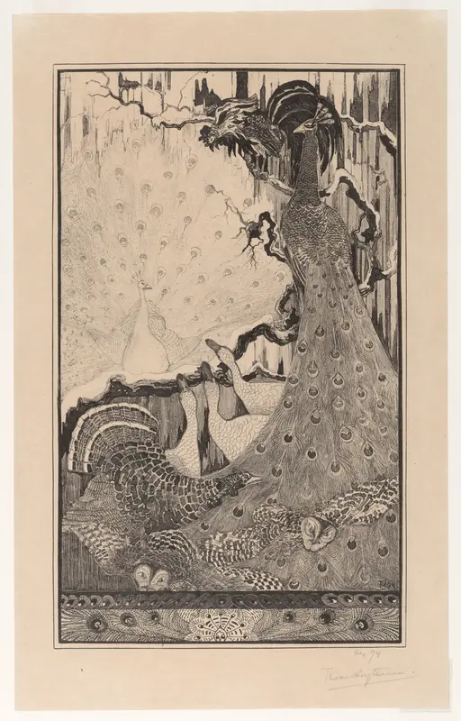 New Year (Nieuwjaar) Wall Art by Theodorus van Hoytema - High-Resolution Digital Print