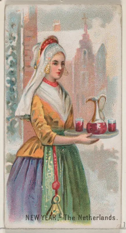 New Year, The Netherlands, from the Holidays series (N80) for Duke brand cigarettes Wall Art by W. Duke, Sons & Co. - High-Resolution Digital Print