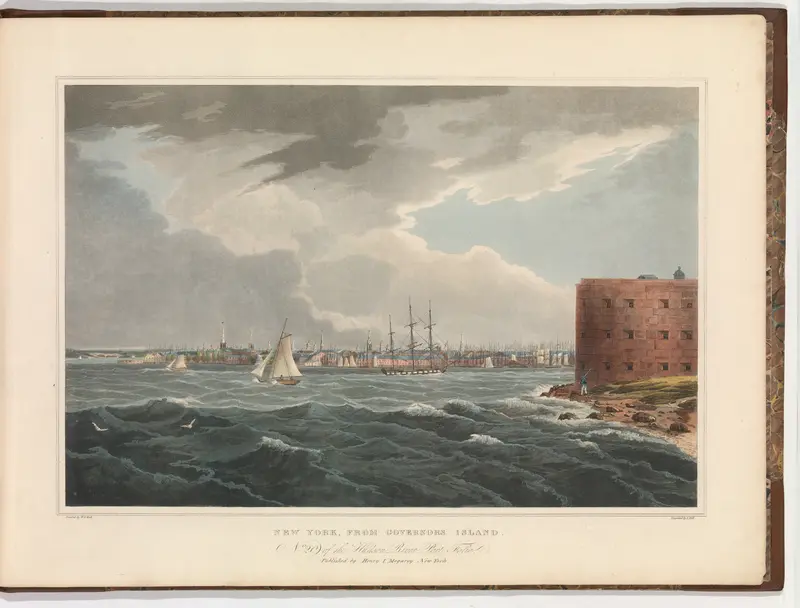 New York from Governor's Island (No. 20 of The Hudson River Portfolio) Wall Art by John Hill - High-Resolution Digital Print