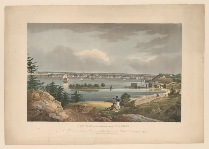New York from Heights Near Brooklyn [The Wall View from Brooklyn] Wall Art by John Hill - High-Resolution Digital Print