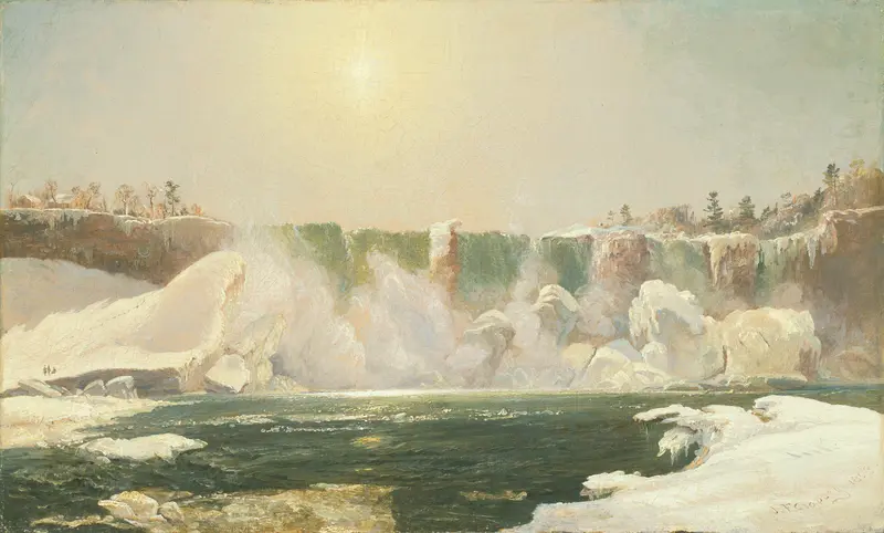 Niagara Falls in Winter Wall Art by Jasper Francis Cropsey - High-Resolution Digital Print