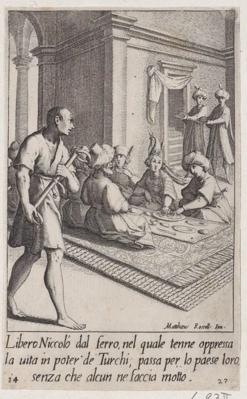 Niccolò, from Scelta d'Alcuni Miracoli e Grazie della Santissima Nunziata di Firenze (Selection of Some Miracles and Graces that Occurred in the Church of the Annunziata in Florence) Wall Art by Jacques Callot - High-Resolution Digital Print