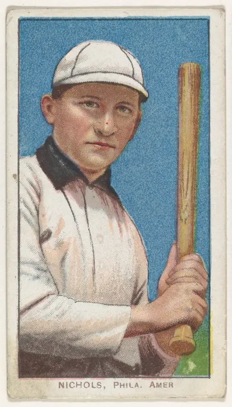 Nichols, Philadelphia, American League, from the White Border series (T206) for the American Tobacco Company Wall Art by American Tobacco Company - High-Resolution Digital Print
