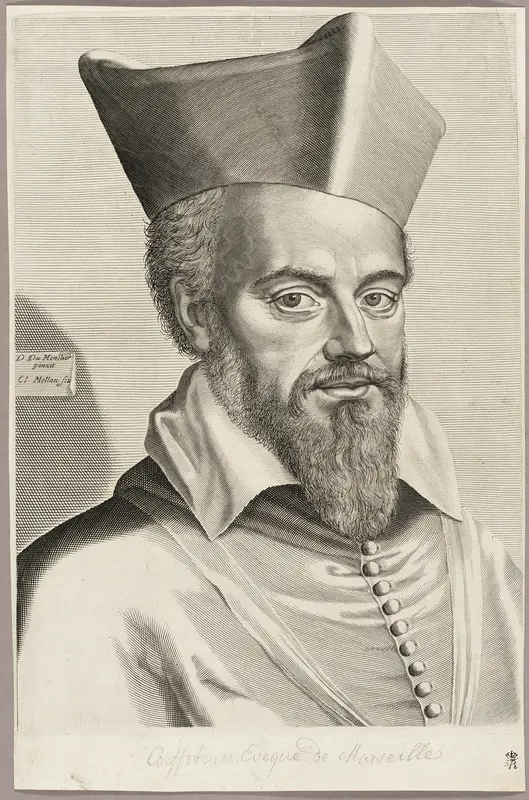 Nicolas Coeffeteau, Bishop of Marseilles Wall Art by Claude Mellan - High-Resolution Digital Print