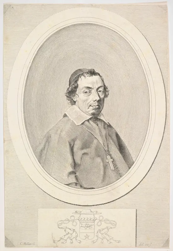 Nicolas Grillié, Bishop of Uzès Wall Art by Claude Mellan - High-Resolution Digital Print