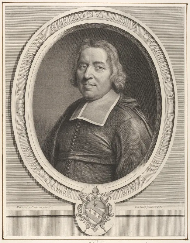 Nicolas Parfaict Abbé de Bouzonville Wall Art by Gérard Edelinck - High-Resolution Digital Print