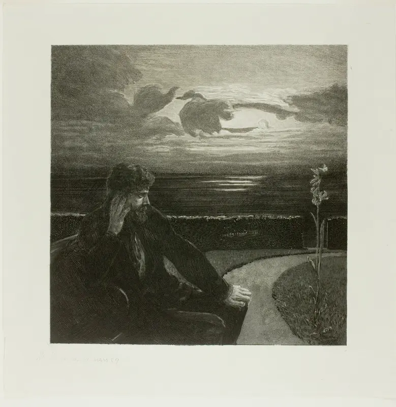 Night, from On Death Part I Wall Art by Max Klinger - High-Resolution Digital Print