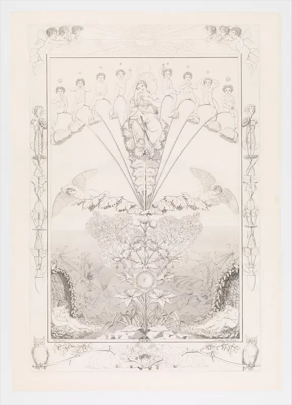 Night, from the series The Times of the Day Wall Art by Philipp Otto Runge - High-Resolution Digital Print