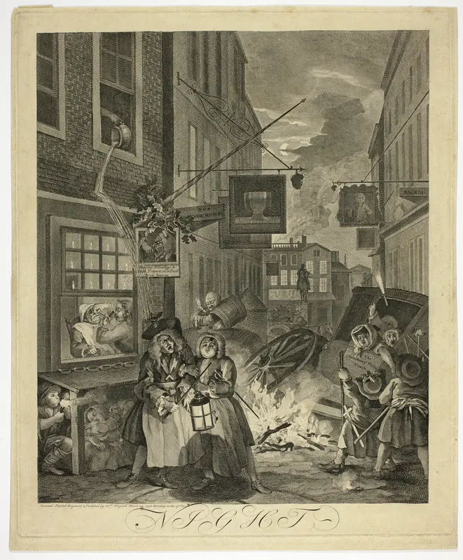 Night, Plate Four from The Four Times of Day