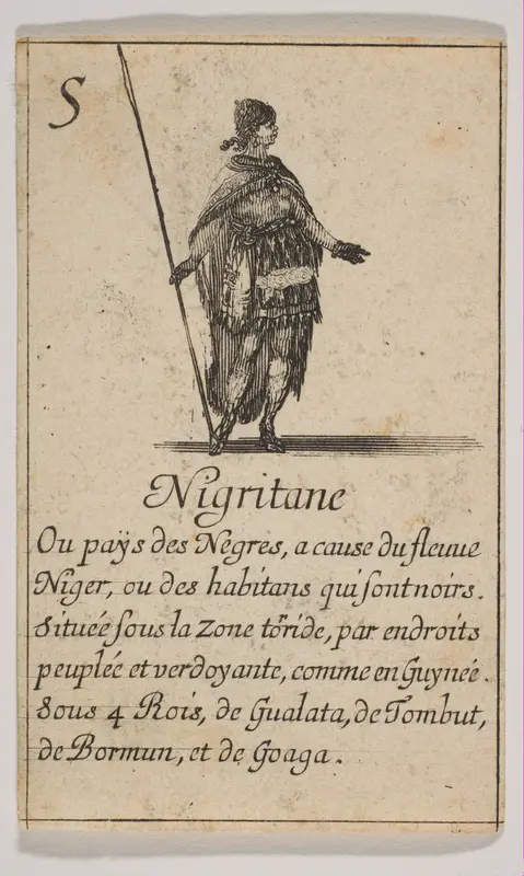 Nigritane, from "Jeu de la Géographie" Wall Art by Stefano della Bella - High-Resolution Digital Print