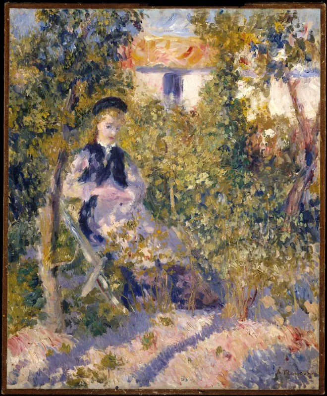 Nini in the Garden (Nini Lopez) Wall Art by Auguste Renoir - High-Resolution Digital Print