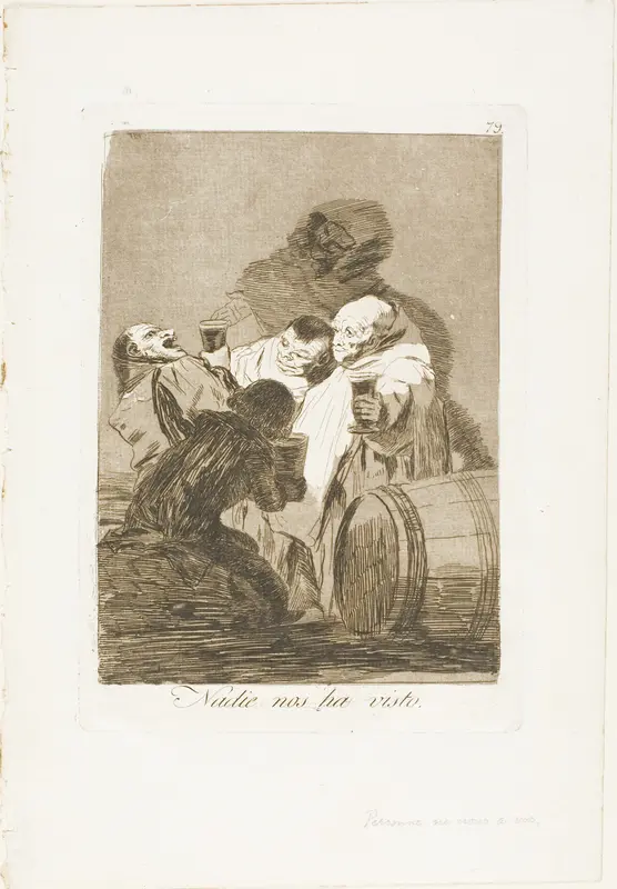 No One Has Seen Us, plate 79 from Los Caprichos