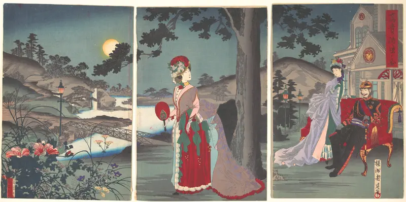 Nobility in the Evening Cool (Koki nōryō no zu)