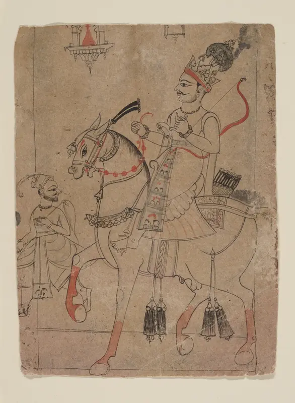 Nobleman on Horseback Wall Art by Unknown - High-Resolution Digital Print