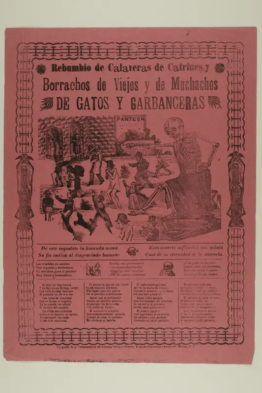 Noisy Assembly of Calavera Dandies and Old Drunks and Laborers and Garbanzo-Sellers Wall Art by Manuel Manilla - High-Resolution Digital Print