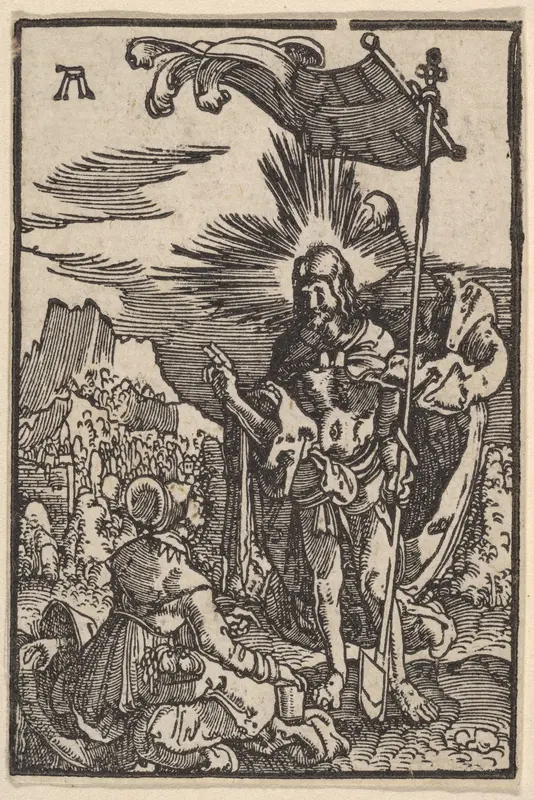 Noli Me Tangere, from "The Fall and Salvation of Mankind Through the Life and Passion of Christ" Wall Art by Albrecht Altdorfer - High-Resolution Digital Print