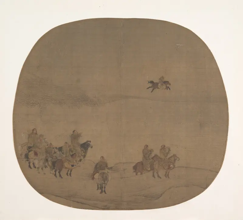 Nomads hunting with falcons