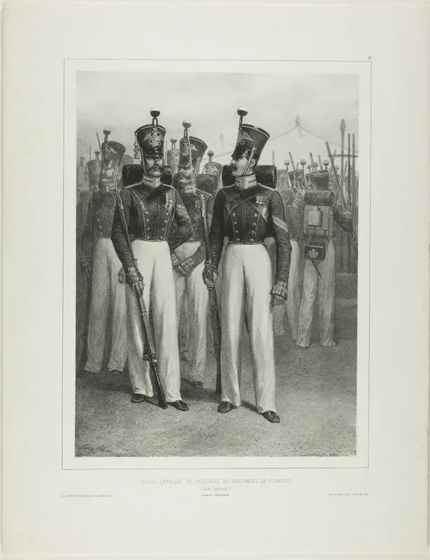 Non-Commissioned Officer and Soldiers of the Volhynie Regiment (Imperial Guard), Camp Vosnessensk