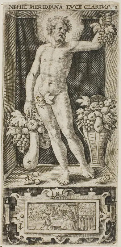 Noon, plate two from The Four Parts of the Day Wall Art by Crispin van de Passe - High-Resolution Digital Print