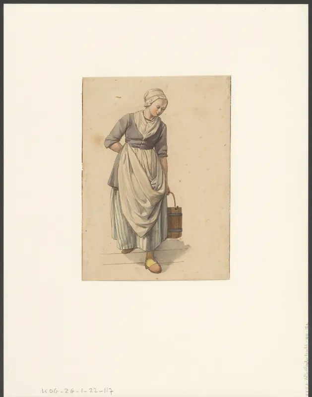 Noord-Hollandse dienstmeid Wall Art by anonymous - High-Resolution Digital Print