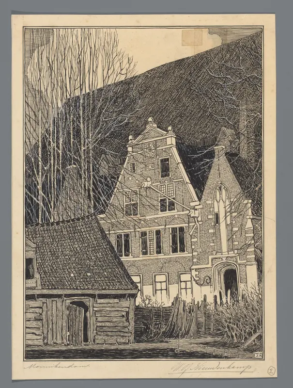 Noordzijde van de Grote of Sint-Nicolaaskerk te Monnickendam Wall Art by Unknown - High-Resolution Digital Print