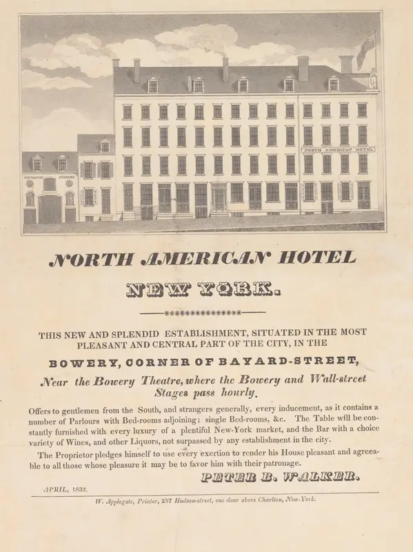 North American Hotel, New York Wall Art by Peter B. Walker - High-Resolution Digital Print