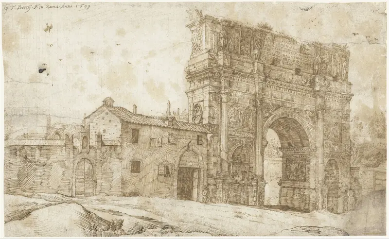 North side of the Arch of Constantine, Rome Wall Art by Unknown - High-Resolution Digital Print