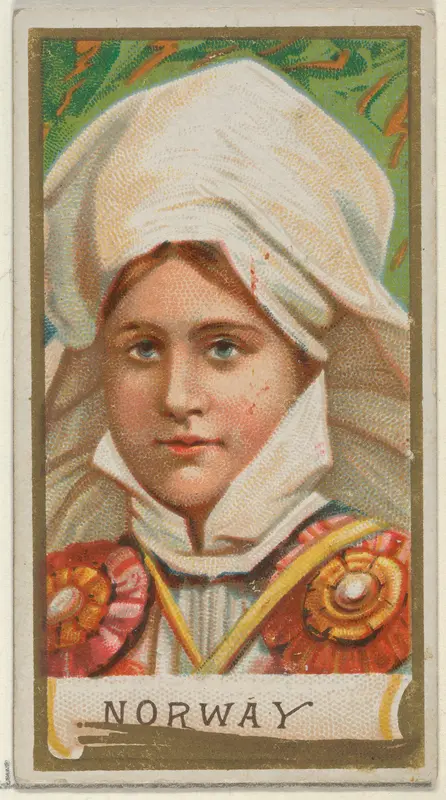 Norway, from the Types of All Nations series (N24) for Allen & Ginter Cigarettes Wall Art by Allen & Ginter - High-Resolution Digital Print