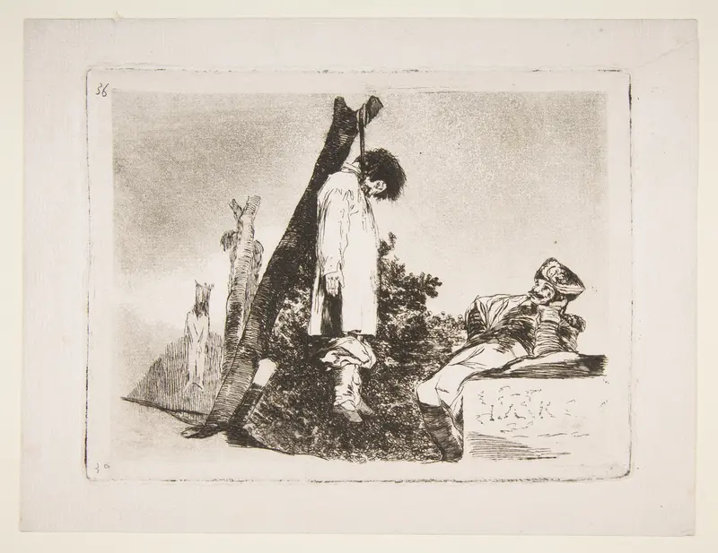 Not [in this case] either (Tampoco), plate 36 from "The Disasters of War" (Los Desastres de La Guerra)