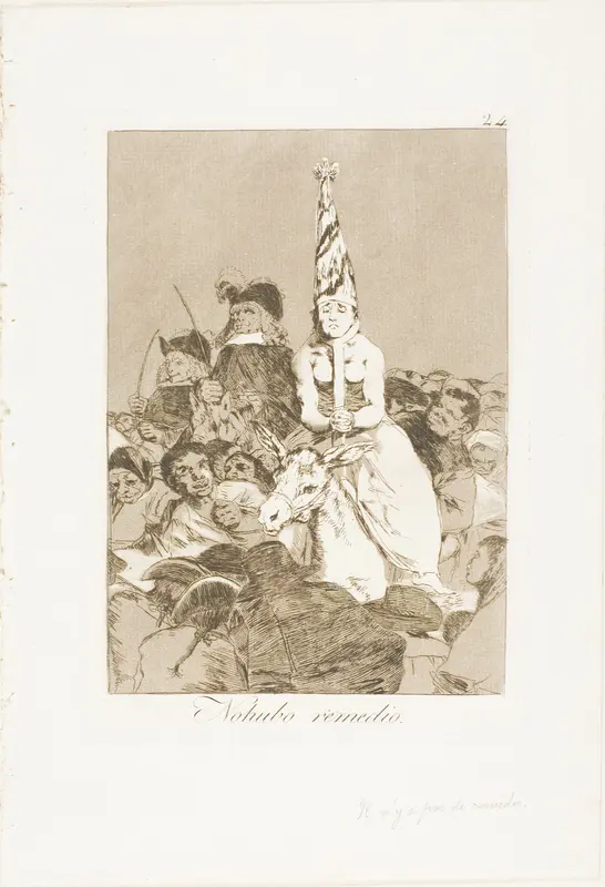 Nothing Could Be Done about It, plate 24 from Los Caprichos