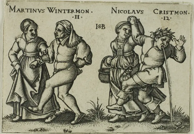 November and December, plate 6 from The Peasants' Feast, or The Twelve Months
