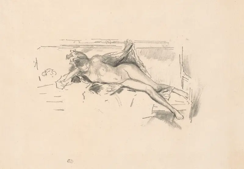 Nude Model, Reclining