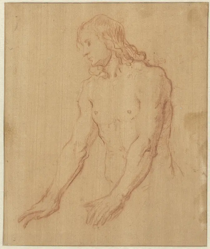 Nude Young Man, Half Length Wall Art by Pieter Lastman - High-Resolution Digital Print