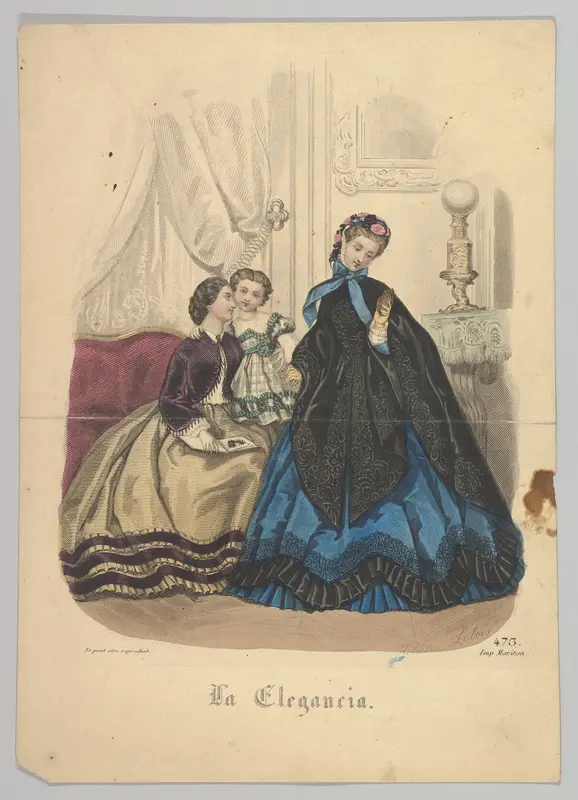 Number 473 from "La Elegancia" Wall Art by Hélöise Leloir - High-Resolution Digital Print