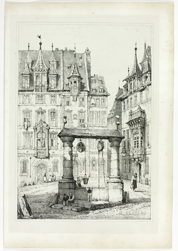 Nuremberg, from Facsimiles of Sketches made in Flanders and Germany