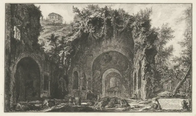 Nymphaeum van Egeria bij Rome Wall Art by Unknown - High-Resolution Digital Print