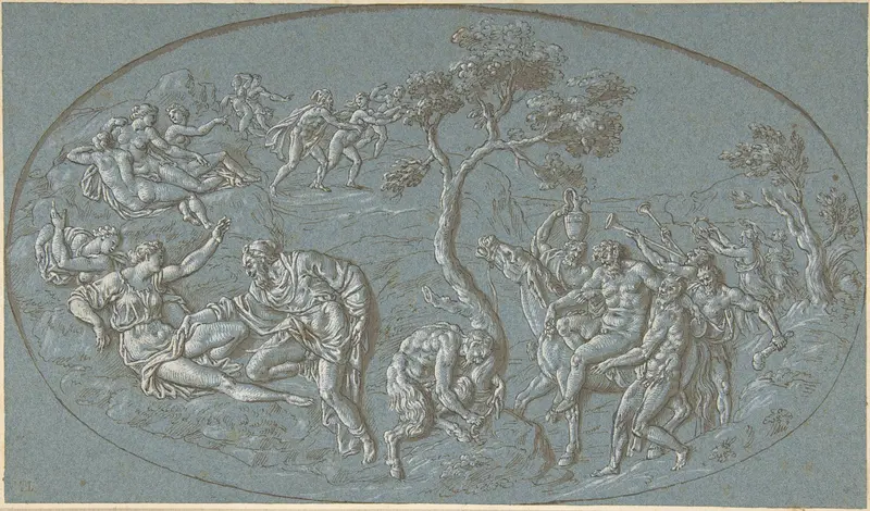 Nymphs And Satyrs Wall Art by Bernard Picart - High-Resolution Digital Print