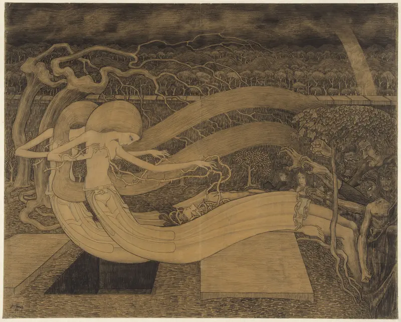 O Grave, where is thy Victory? Wall Art by Jan Toorop - High-Resolution Digital Print